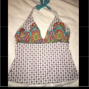 Athleta Paisley Tankini Top L